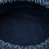 Chanel CC Woven Denim and Raffia Drawstring Bucket Bag Secondhand
