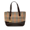 Burberry Haymarket Check Canvas Tote Secondhand