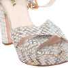 Secondhand Prada Snakeskin Platform Ankle-Strap Sandals - '00s