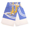 Secondhand Hermès “Brides De Gala” Blue, White & Gold Silk Carré 90 Scarf