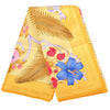 Secondhand Hermès Vintage “Fleurs De L’opéra” Yellow Silk Carré 90 Scarf By Julia Abadie