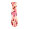 Secondhand Roberto Cavalli Long Floral Dress with Ruffled Hem