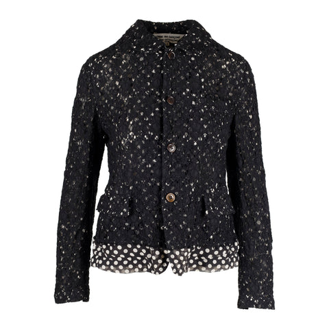 Comme des Garçons Polka Dot and Lace Jacket - '10s | Luxury