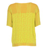 Versace Yellow Knitted Top - 2000s Second hand