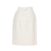 Chanel White Cotton Brocade Skirt - '90s Second hand