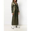 Romeo Gigli Iridescent Leather Long Coat - '90s Second hand