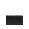 Chanel Black Leather Quilted Wallet - 2010s Second hand