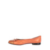 Salvatore Ferragamo Orange Leather Flats - '90s Second hand