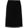 Secondhand Chanel Black Wool Midi Skirt - 2000s