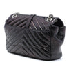 Saint Laurent Medium Chevron Metallic Crinkled Calfskin Punk Chain Bag Secondhand