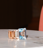 Secondhand 18k Gold Bracelet with Aquamarine and Diamonds