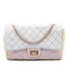 Chanel Tricolor Quilted Grosgrain Satin Reissue 2.55 Single Flap 227 Secondhand