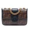 Fendi Mini FF 1974 Glazed Fabric Stamp Patch Crossbody Secondhand