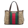 Gucci GG Canvas Web Satchel Secondhand