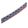 Secondhand Sapphire Line Bracelet in 18K Yellow Gold - '80s