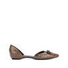 Giorgio Armani Brown Leather Flat Shoes - 2000s Second hand