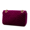 Gucci Medium GG Marmont Matelasse Velvet Shoulder Bag Secondhand