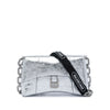 Balenciaga Metallic Crinkled Calfskin Hourglass Downtown Crossbody XS Secondhand
