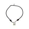 Louis Vuitton Unicef Sterling Silver and Cord Lockit Bracelet Secondhand