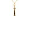 Gucci Gold Plated Web Perfume Bottle Pendant Necklace Secondhand