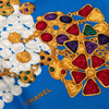 Chanel Pearls and Gripoix Printed Silk Scarf 90 Secondhand