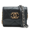 Chanel Quilted Lambskin 19 Flap Coin Purse With Chain Secondhand