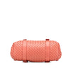 Bottega Veneta Leather Intrecciato Flap Satchel Secondhand
