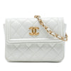 Chanel CC Quilted Shiny Aged Calfskin Waist Bag Secondhand