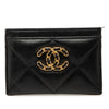 Chanel Quilted Lambskin 19 Card Holder Secondhand