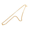 Dior Gold Plated Logo Pendant Necklace Secondhand