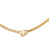 Dior Gold Plated Logo Pendant Necklace Secondhand