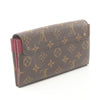 Louis Vuitton Vintage Elysee Monogram Long Wallet Brown Pink