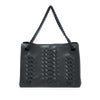 Bottega Veneta Embroidered Intrecciato Trimmed Nappa Chain Handbag Secondhand