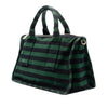 Prada Canvas Canapa Righe Striped Satchel Secondhand