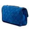 Chanel Medium CC Quilted Suede Whipstitch Single Flap Secondhand