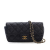Chanel CC Quilted Caviar Sunglasses Case with Chain Secondhand