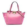 Valentino Mini Leather Rockstud Trapeze Satchel Secondhand