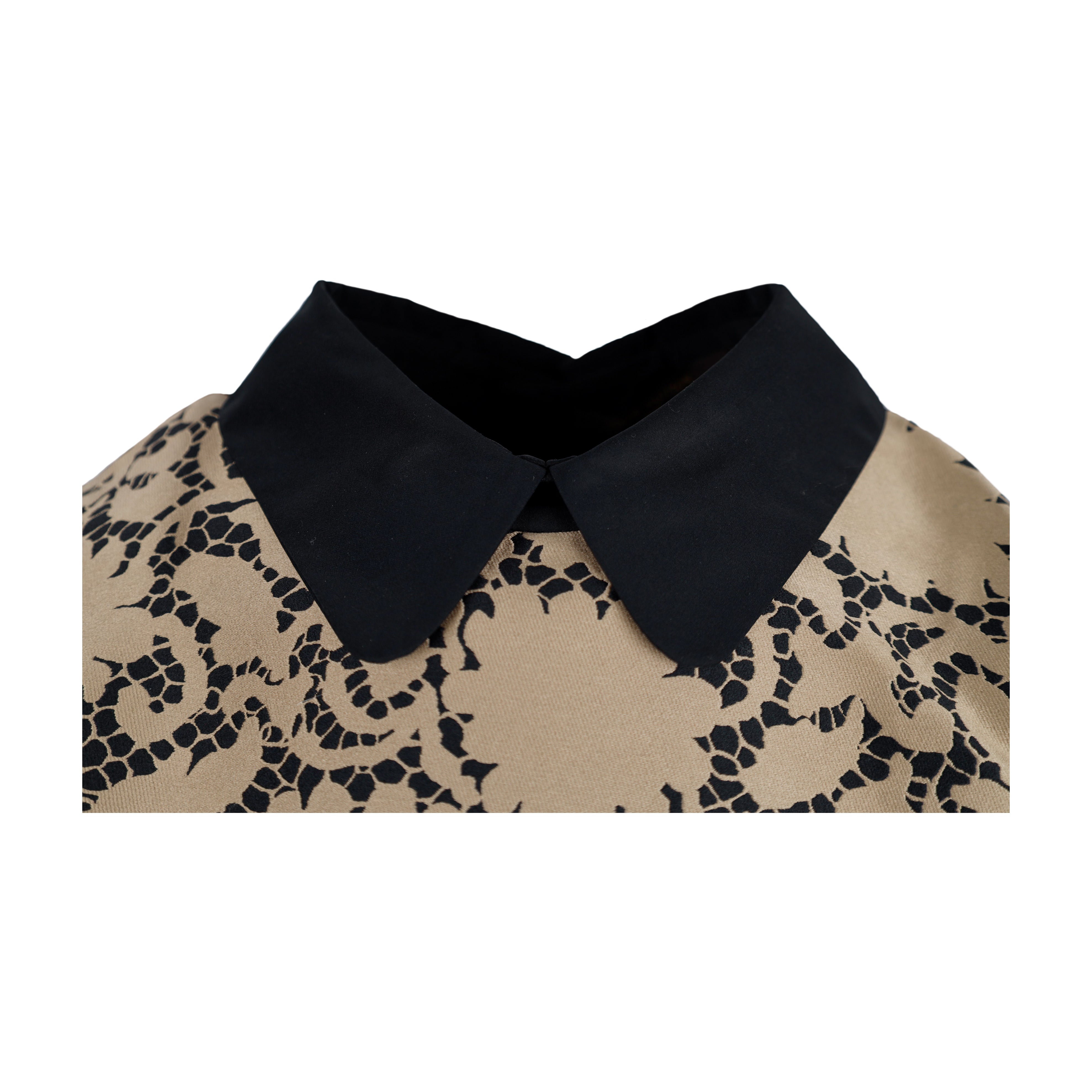 Louis Vuitton Printed Top with Collar Second-hand