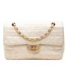 Chanel New Travel Line Medium Metallic Nylon Single Flap Secondhand