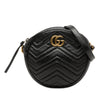 Gucci Mini GG Marmont Matelasse Leather Round Crossbody Secondhand