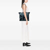 Chanel Large Canvas Logo Deauville Shopping Tote Secondhand