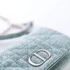 Caro Tweed Blue Shoulder Bag Secondhand