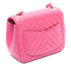 Chanel Mini Square Classic Chevron Lambskin Single Flap Secondhand