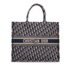 Dior Large Oblique Embroidered Canvas Book Tote Secondhand