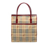 Burberry Haymarket Check Coated Canvas Tote Secondhand