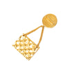 Chanel CC Gold Plated Quilted Flap Bag Medallion Brooch Secondhand