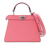 Fendi Petite Leather Peekaboo ISeeU Satchel Secondhand