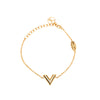Louis Vuitton Gold Plated Essential V Bracelet Secondhand