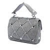 Valentino Large Metallic Knit Roman Stud Satchel Secondhand