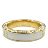 Dior Gold Plated Strass and Lacquer Night Code Band Ring Secondhand